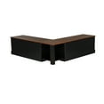 thumbnail image 6 of Linon Romero Indoor Backless Corner Dining Breakfast Nook with Storage, Black/Walnut, 6 of 16