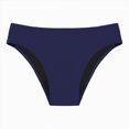 thumbnail image 4 of HCNTES High Waisted Bikini Bottoms Women's Tummy Control Side Ties Full Coverage Swimwear Bottom (Dark Blue,L), 4 of 4