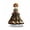 A, variant on YingYouFu Skeleton Girl Desktop Ornament,Resin Standing Figurine with Floral Skirt Detail,Decorative Tabletop Statue for Home Office Shelf Desk Living Room Bedroom Mantel Indoor Display Decoration