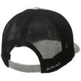 thumbnail image 2 of Ariat 1597706 Mens Offset Logo Flex Fit One Ten Ball Cap, Grey, 2 of 2
