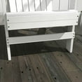 thumbnail image 5 of Demifill Oversized Adirondack Chair, Outdoor Porch Seating, Classic Log Lounge with Built-in Cupholder for Balcony, Yard, Garden, White, 5 of 14