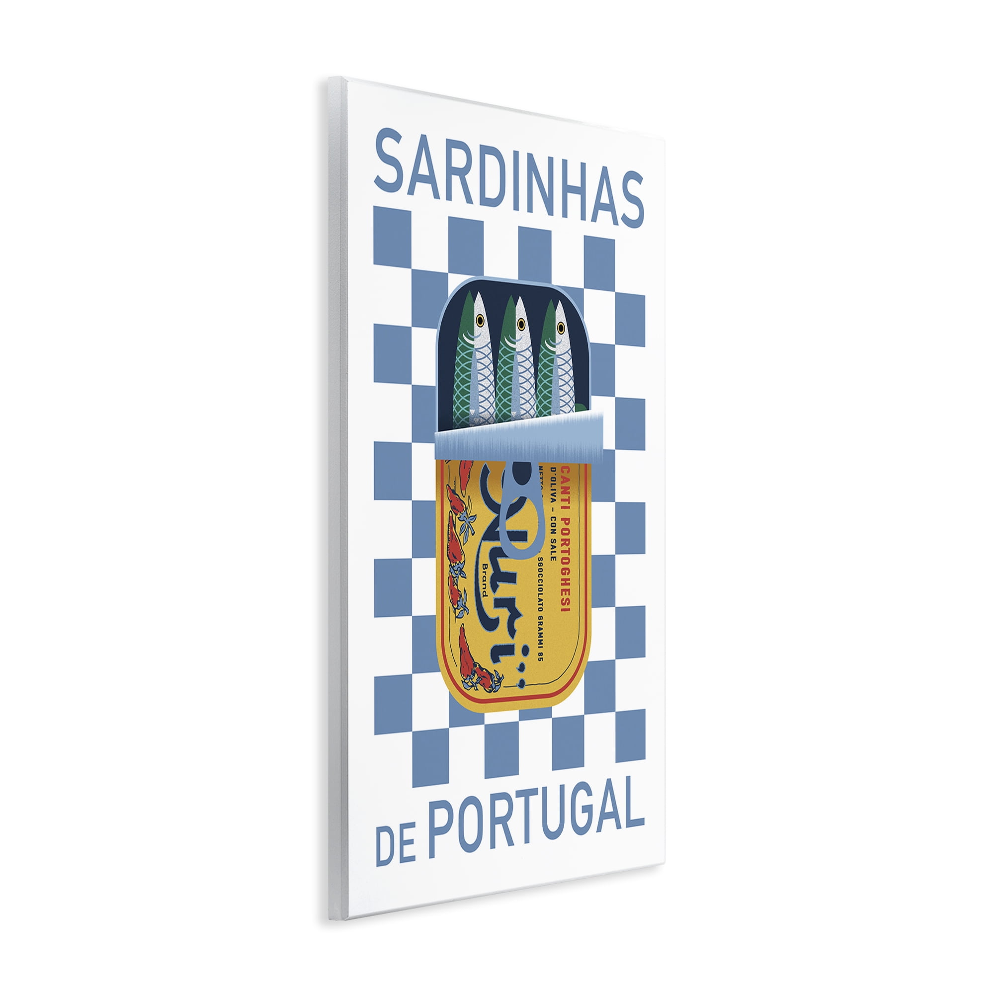 Stupell Industries Portuguese Sardines Can Food & Beverage Painting Unframed Art Print Wall Art, 10 x 15
