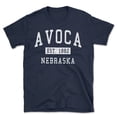 thumbnail image 1 of Avoca Nebraska Classic Established Men's Cotton T-Shirt, 1 of 1