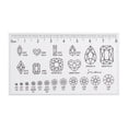 thumbnail image 2 of LOVIVER 6X Manucure Manucure Outil de Mesure Transparent PVC Accessoires 8.6cmx4.9cm, 2 of 3