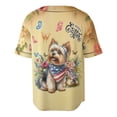 thumbnail image 2 of Yorkshire Terrier Celebrates Spring and Enjoys a Happy Easter All Over Print 3D Baseball Shirt Yorkie Dog Lover Gifts Softball Sport - 02001, 2 of 6