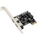thumbnail image 4 of Adaptador Pcie Pci-e 1x a USB 3,0 Tipo + usb 19pin Mining Riser Tarjeta Para Btc Miner, Altura Completa Feliz Sencillez, 4 of 5