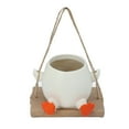 thumbnail image 2 of Swinging Plant Pot, Multifunctional Wide Application Hanging Flower Pot Resin  for Desktop, 2 of 7