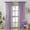 Purple, variant on Elegant Orange Sheer Curtains 90 Inches Long for Living Room, Bedroom Light Filtering Cotton Textured Semi Sheer Curtains Linen Rod Pocket Privacy Voile Drapes, W52 x L90 in, 2 Panels
