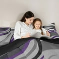 thumbnail image 5 of Feelyou Vintage Art Circle Queen Comforter Set for Kids, Abstract Geometric Bedding Sets, Retro Minimalism Reversible Bedding Comforter Set, Ultra Soft Home Decor, 3pcs, 5 of 8