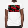 thumbnail image 3 of Cherry Classic White 100% Cotton T-Shirt for Men - Soft and Comfortable Tee Shirt for Everyday Wear - Available in Multiple Sizes and Styles, 3 of 5