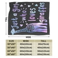thumbnail image 5 of Funny Giraffe Blanket Cute Giraffe Fleece Throw 50x40, 5 of 6