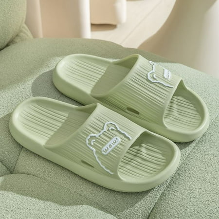 

Women‘s Soft & Comfortable Slippers Cute Cartoon House Slippers Solid Color EVA House Slides