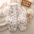 thumbnail image 2 of YunPes Toddler Girls Cute Graphic Summer Pants Casual Elastic Waist Loose Comfy Cotton Trousers for Kids Kids Softball Leggings, 2 of 7