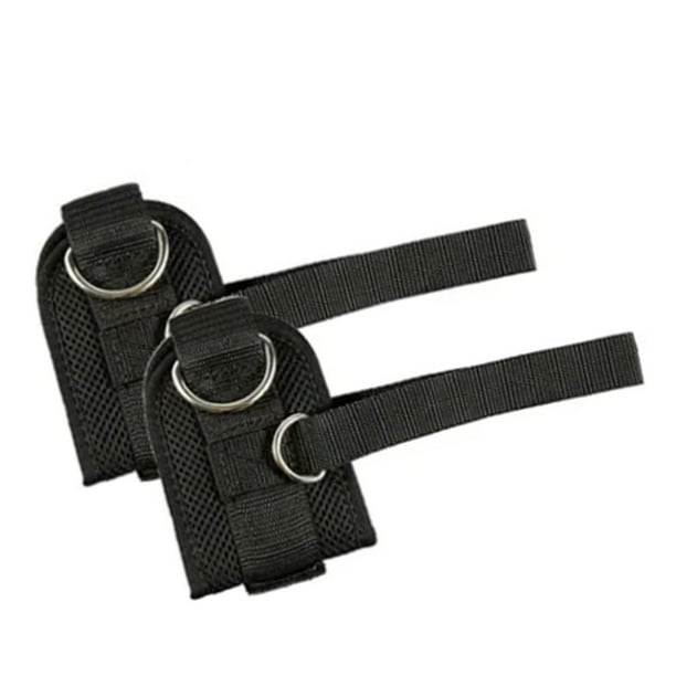 Accesorio para máquina de cable para gimnasio, 1 par de correas para tobillos, correas para tobillos con retroceso, esposas para tobillos para ejercicios de piernas, tecnología de vanguardia