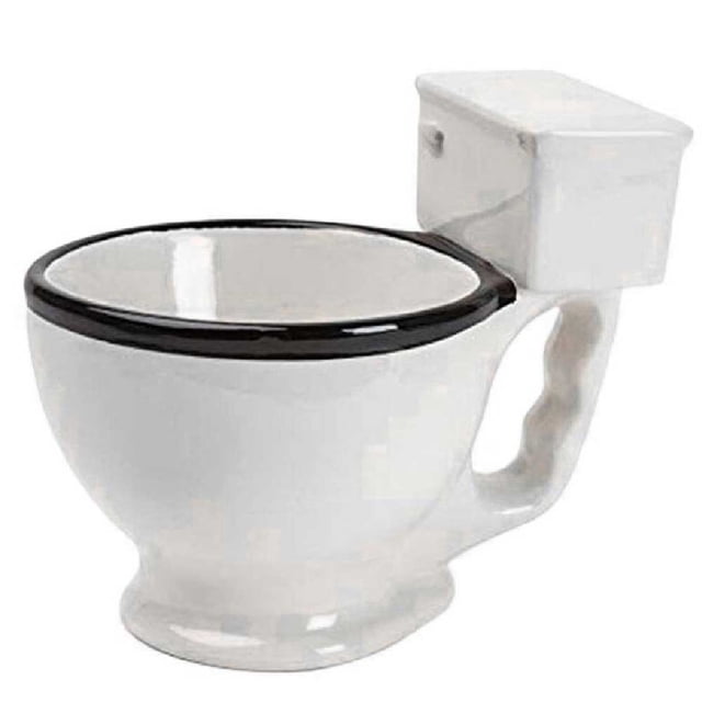 Taza de Cerámica en Forma de Inodoro Sanitario WC HappyWare Inodoro
