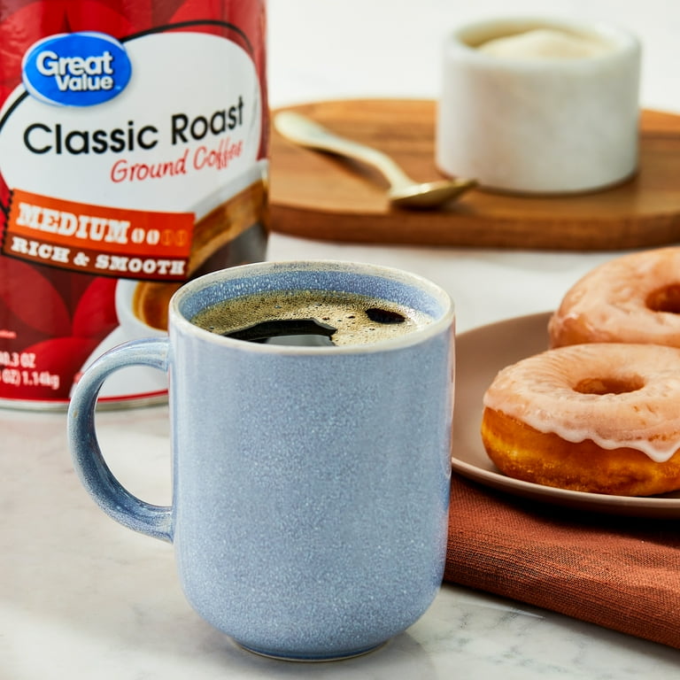 Great Value Classic Medium Roast Ground Coffee 40.3 oz - Smooth