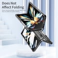 thumbnail image 3 of for Galaxy Z Fold 5 Case with Hinge Protection Electroplating Design Built-in Screen Protector Lightweight Kickstand Protective Phone Case for Samsung Galaxy Z Fold 5 2023 Black, 3 of 16