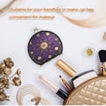 thumbnail image 4 of Portable Makeup Mirror Travel Mirror Compact Folding Mirrors Small for Women Beauty Accessories Purple Celestial Octagon Pattern, 4 of 7
