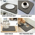 thumbnail image 2 of Coffee Bar Mat Accessories for Countertop Absorbent Hide Stain Rubber Backed Dish Drying Mats for Kitchen Counter Draining Pad Decor Gift Fit Under Coffee Maker Coffee Pot Espresso Machine (24x16in), 2 of 6
