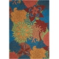 thumbnail image 2 of Nourison South Beach Indoor/Outdoor Floral Artistic Deep Sea 5' x 7'6" Area Rug, (5' x 8'), 2 of 7
