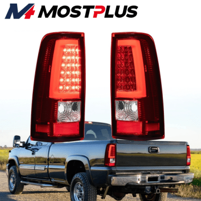 MOSTPLUS Tail Lights Lamps For 2003-2006 Chevy Silverado GMC Sierra 1500 2500 HD 3500