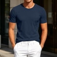 thumbnail image 2 of Oalirro Mens Textured Mesh Pocket T-Shirt - Crew Neck Lightweight Breathable & Quick-Dry Summer Tee, 2 of 10
