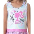 thumbnail image 3 of Barbie Girls' Tie-Dye Kids Tank Nightgown Pajama With Tulle Skirt Overlay, 3 of 7