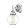thumbnail image 4 of Trade Winds Chatham Glass Globe Wall Sconce in Chrome, 4 of 5