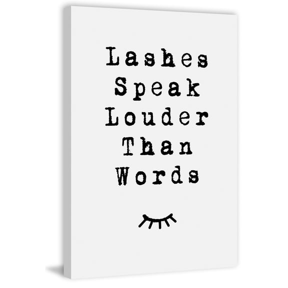Lashes Speak Painting Print on Wrapped Canvas