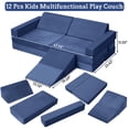 thumbnail image 3 of Couch 12pcs Kids Couch for Playroom, Floor Couch Modular Kids Play Sofa, Playhouse Play Set for Toddlers Babies, Toddler Couch Foam Play Couch, Kids Sofa for Playroom, 3 of 9