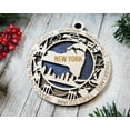thumbnail image 2 of The Cabin Woodworker - Baltic Birch Wood - New York State Ornament - Holo Cut Backing, 2 of 5
