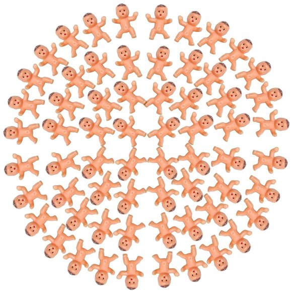 Jiakai 60Pcs Mini Plastic Babies For Baby Shower Ice Cube Game Party Decorations Baby Toys