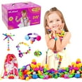 thumbnail image 5 of WISHTIME Snap Pop Beads Jewelry Making Kit for Kids – 420pcs – Large Toddler Beads for Kids Crafts Toys – Kids Beads Jewelry Toys for Girls – Pop Beads Toys for Toddlers & Kids 3 to 8 Years Old, 5 of 10