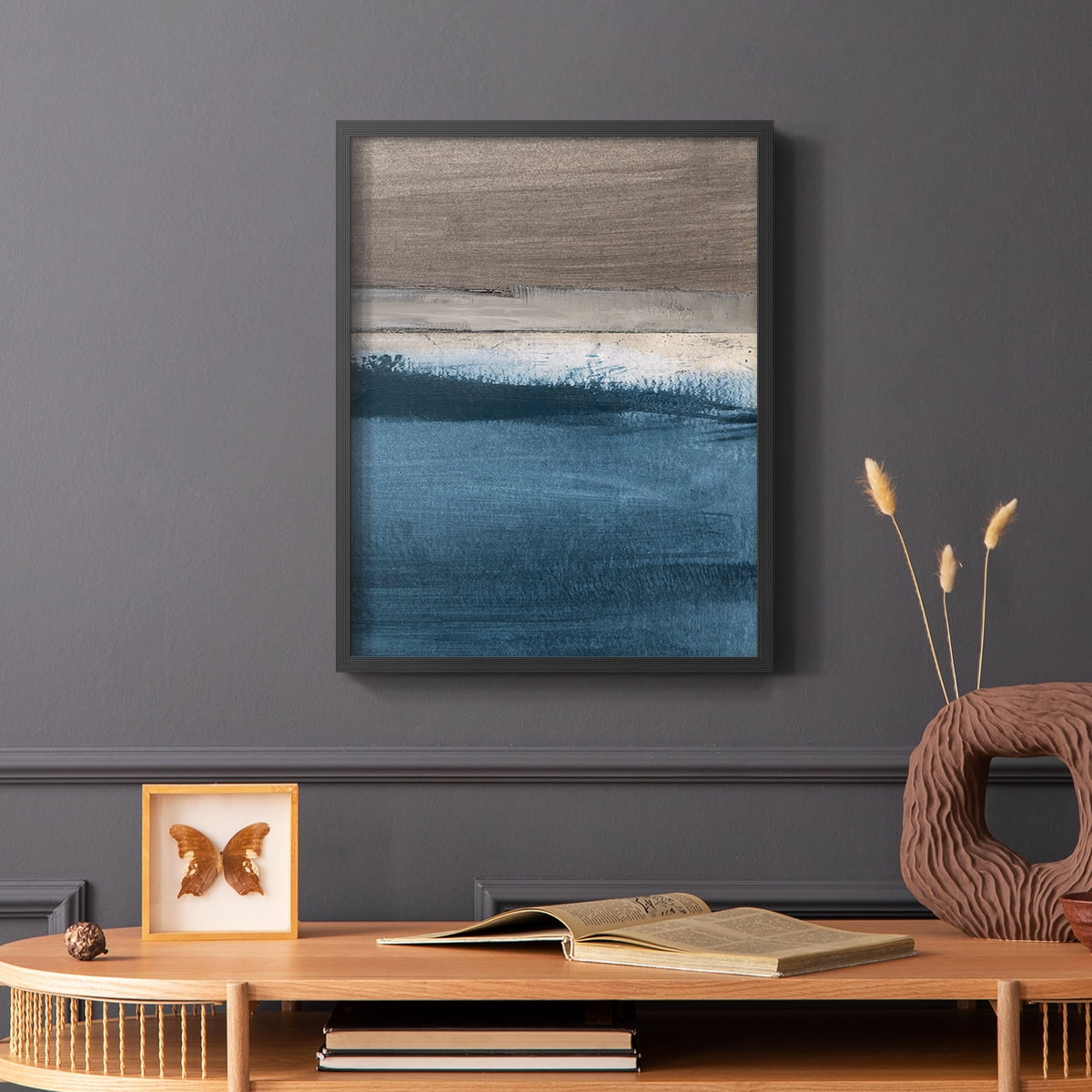 Midnight Sky II in Black Solid Wood 11 x 14 Framed Print