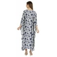 thumbnail image 4 of Moomaya Kimono Maxi Dress Printed Long Kaftan For Women Cover-Up Caftan Beach Resort Dress, 4 of 7