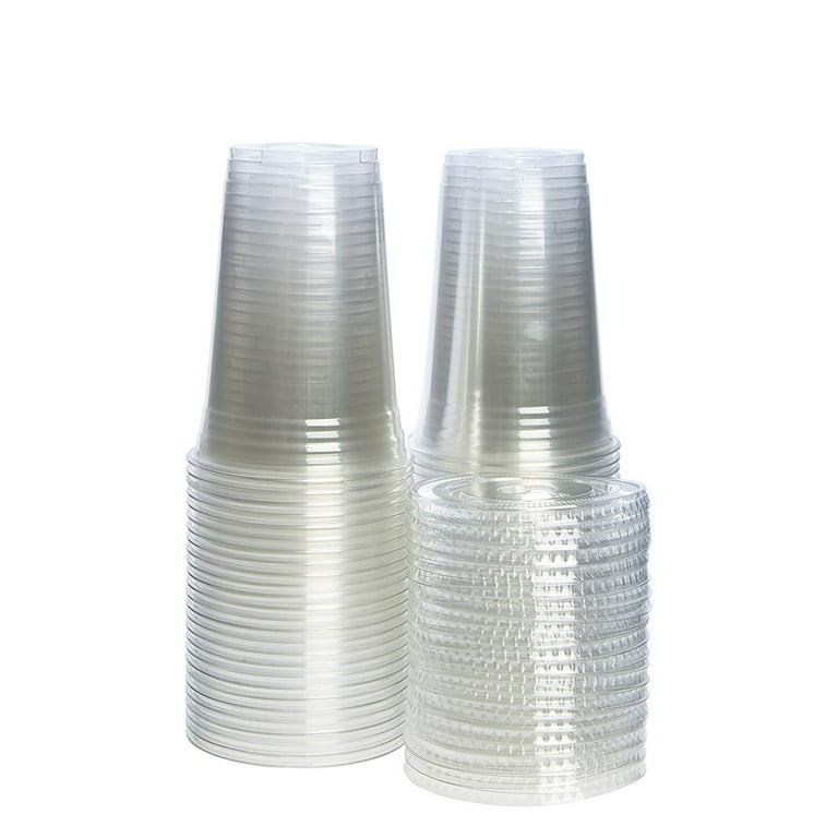 12 Oz Clear with Gold Rim Plastic Cups - 20 Cups – AVENUEDESIGNCO