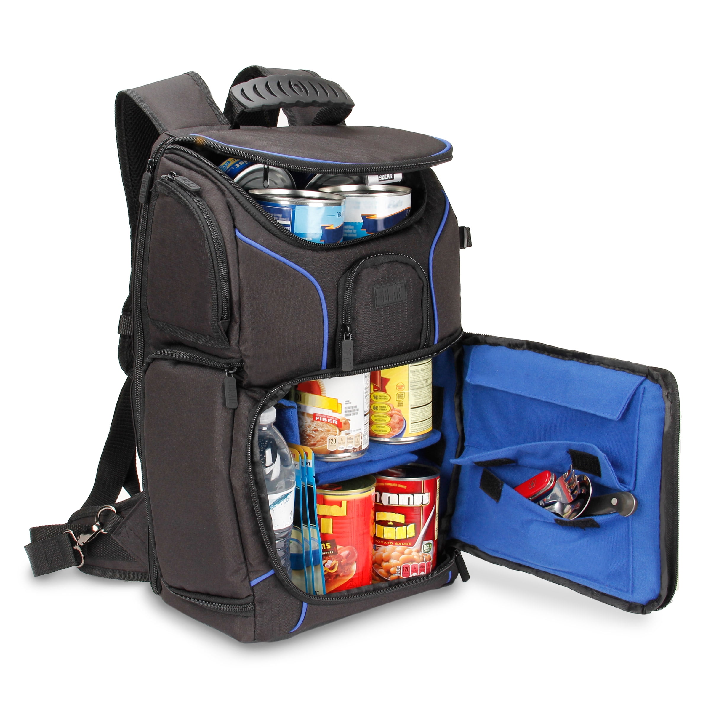 USA GEAR Emergency Supplies Backpack Case (Blue) 15.6 inch Laptop