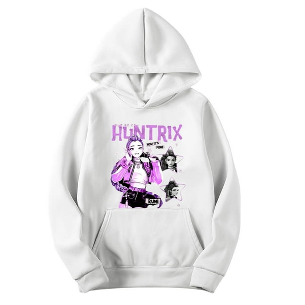 Demon Pop Hunters Movie Hooded Sweatshirt, Rumi,Mire Zoeyy Kids Long Sleeve Hooded Sweatshirt,Comfortable Relaxed Fit Tee for Women, Girls, Daily Lounge Wear