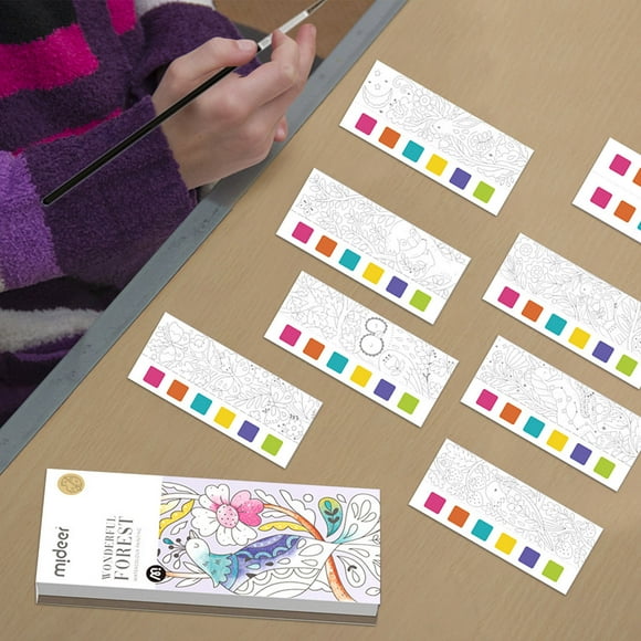 Xihbxyly Set de Acuarela de Bolsillo, Divertidas Actividades de Pintura, Desarrollo de La Motricidad Fina, Herramienta de Pintura Fácil de Usar, Arte Creativo para Niños de 3 a 6 Años, Seguro y Ecoló