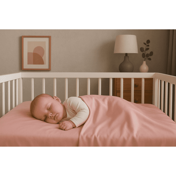 My Bed Linens’ Silky Smooth, Hypoallergenic TENCEL™ 300 TC Baby Crib Sheets, Pink, 2 Sheets Per Pack