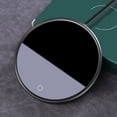 thumbnail image 1 of Black US Plug Cup Warmer with 45/55℃ Adjustable Temperature, Touch Control, 8H Auto-Shut Off, Slim Lightweight Design for Coffee Tea, Aluminum Alloy & Tempered Glass Heating Pad (110V, 18W), 1 of 6