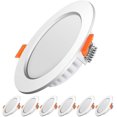 thumbnail image 1 of Foco empotrable led, Extraplano, 5W 500lumen equivalente 50W incandescente, Redondo ultrafino blanco frío 6000K, 230V Iluminación empotrable de techo, Para baño, Cocina, Salón, Pasillo, juego de 6 brillar Electrónica, 1 of 5