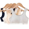 thumbnail image 2 of LYMAYTER Girls Sports Bra 13-18Y ‌Kids Training Bras ‌Teenage Cotton Wirefree Bralette U Shape Back Crop Tops Vest‌, 2 of 8