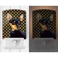 thumbnail image 2 of Caroline's Treasures LH9076CNL Min Pin Candy Corn Halloween Portrait Ceramic Night Light, 6x4x3", multicolor, 2 of 2