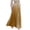 Gold, variant on Women's High Waist Satin Maxi Skirt, Elegant Pleated A-Line Long Skirt with Elastic Waistband, Flowy Casual Midi Skirt for Daily Outings, Dates and Holiday Parties Beige L