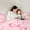 Pink, variant on Erosebridal Cute Bowknot Bedding Sets Twin with Comforter,Ribbon Bow Bowtie Duvet Insert,Pink Minimalist Art Comforter Sets Twin Size,Super Cozy Room Decorative Reversible,2pcs