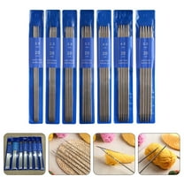 HAMPPLIES Double Pointed Knitting Needle Stainless Steel 35Pcs 12Set 9.1x3.9x1.2in