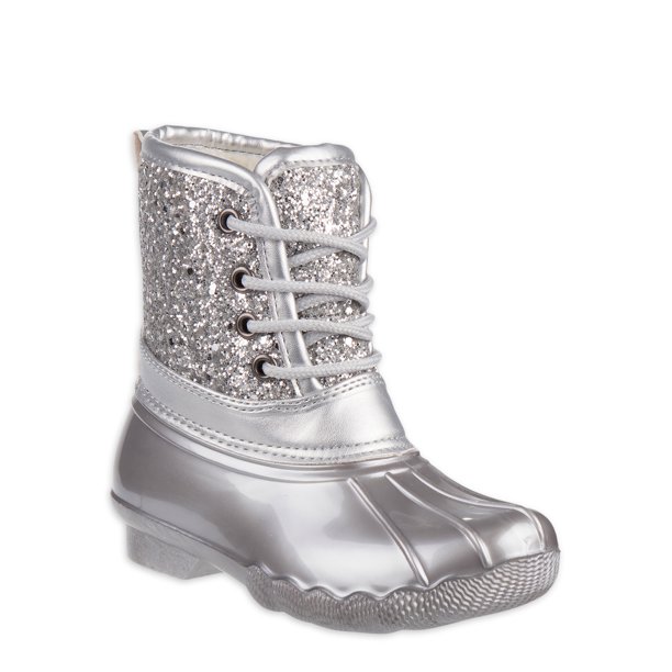 glitter duck boots