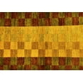 thumbnail image 1 of Ahgly Company Indoor Rectangle Abstract Yellow Modern Area Rugs, 5' x 7', 1 of 4