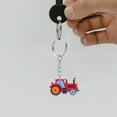 thumbnail image 4 of FRCOLOR 12PCS Cute Farm Tractor Keychain for Kids Cartoon Key Ring for Backpack Harvest Season Party Favors Keychain Toys Baby Shower Return Present, 4 of 8